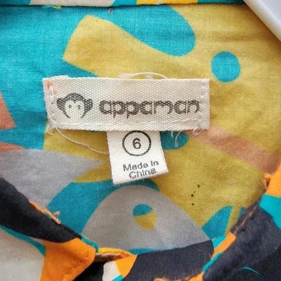 Appaman Tropical Palm button up Shirt Short Sleeve Beach 6 - Picture 4 of 5